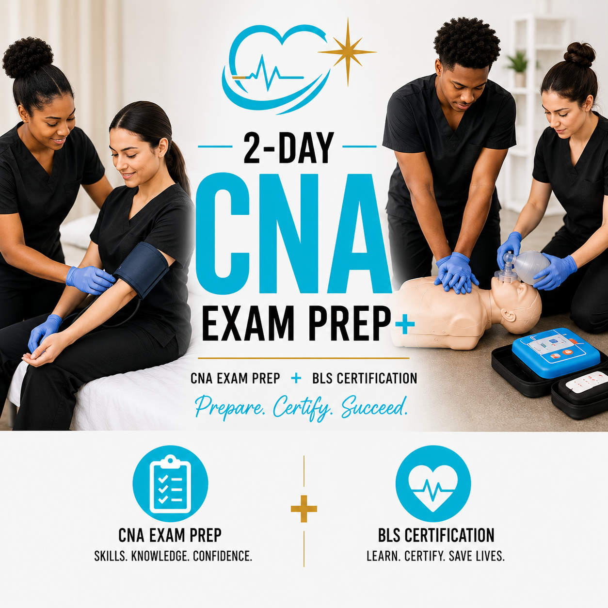 JULY 25-26, 2026- 2-DAY CNA EXAM PREP+ COURSE JAX, FL